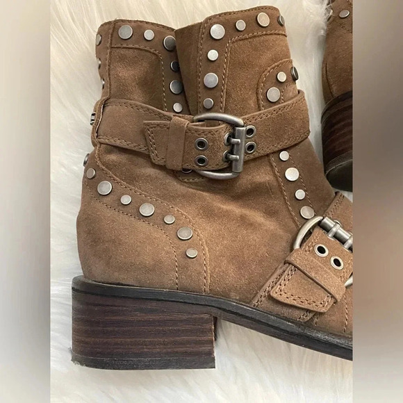 Sam Edelman Dark Taupe Velutto Suede Leather boots size 7 - Picture 10 of 16